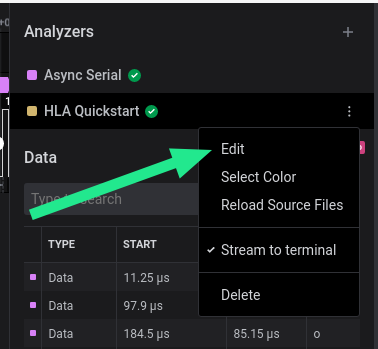 Click Edit to show the settings